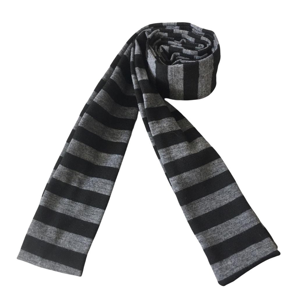 Cosplay Striped Scarf for Adult Unisex Y2K Long Thin Scarf Spring Autumn Skinny Scarf Harajuku Scarf Daily Use Neck Wear