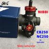 NIBBI Off-Road Motorcycle Carburetor for CBNC250 Engine, Sport Competition Flange Version