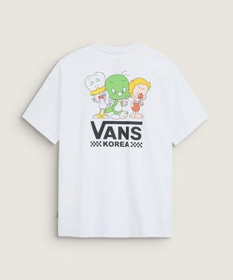 VANS Dooly Korea Crew Short Sleeve T-Shirt - White / Vn0012Pvwht1