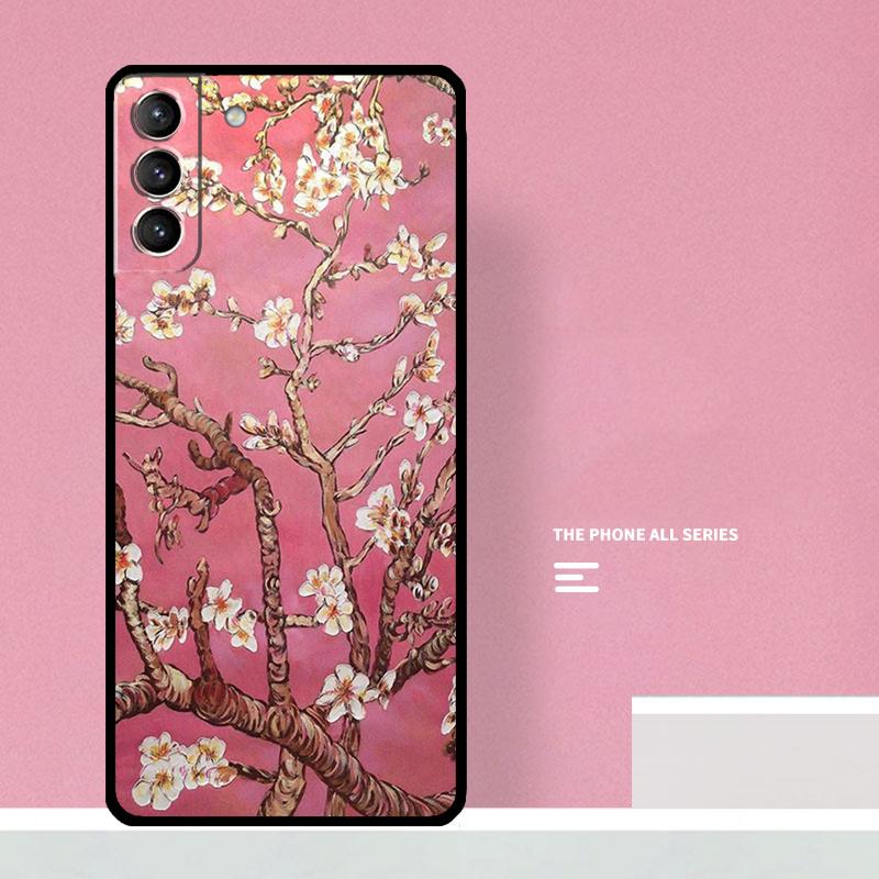 Blossoming Almond Tree Phone Case For Samsung Galaxy S25 S26 Ultra S20 S21 S22 S23 S24 S10 Plus S25 FE Cover Coque