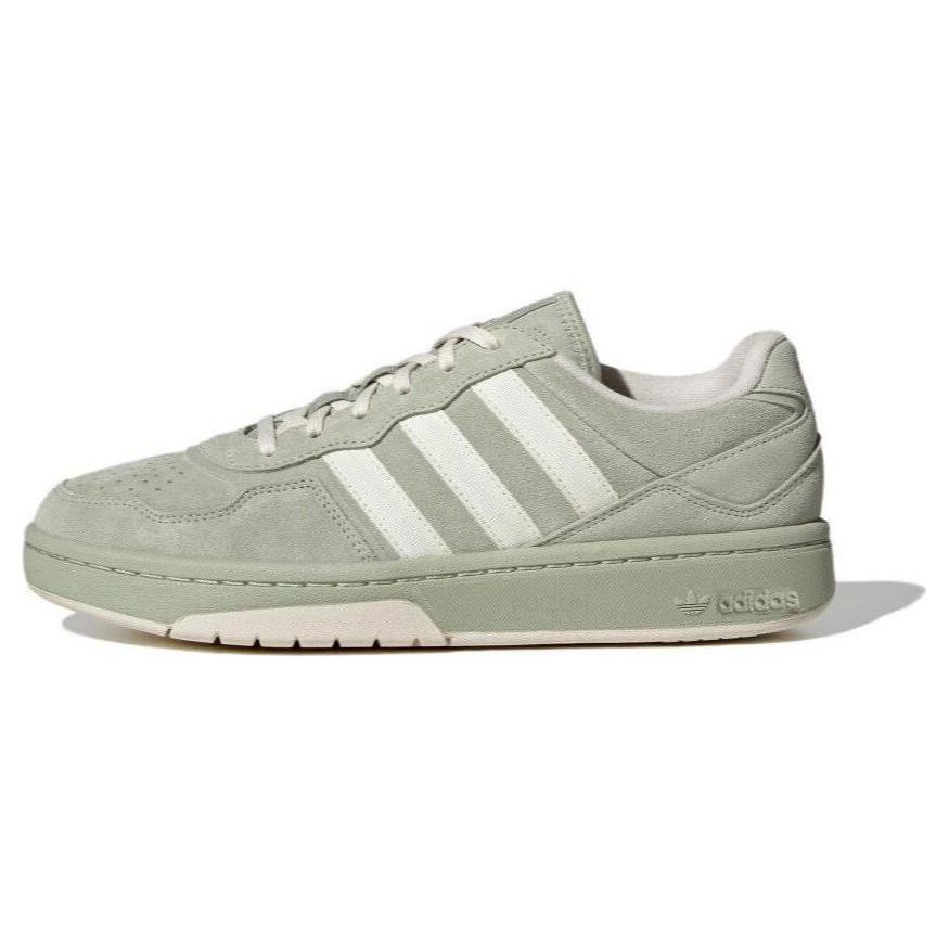 adidas Originale Courtic Stoff Synthetikleder Wildleder Bequem Vielseitig Low-Top Lifestyle Freizeitschuhe Unisex Sneaker Hellgrün ID6071