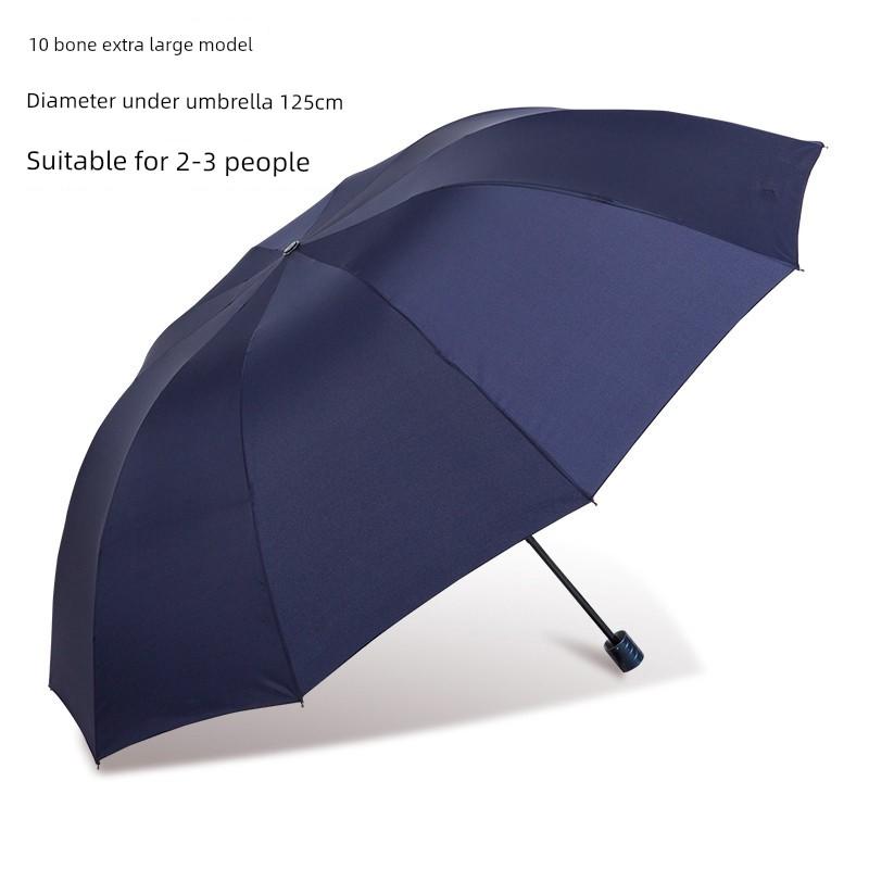 Umbrella Large Reinforced Thickened Strong Storm-Resistant Umbrella Female Dual-Use Sun Umbrella Sun Protection UV Protection