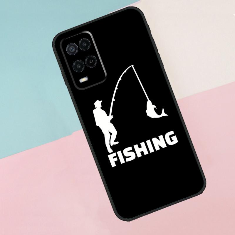 Fisch Angeln Karpfen Für Oppo A17 A77 A60 A74 A94 A54 A18 A38 A58 A78 A98 A40 A80 A16 A76 A96 A15 A57S Handyhülle