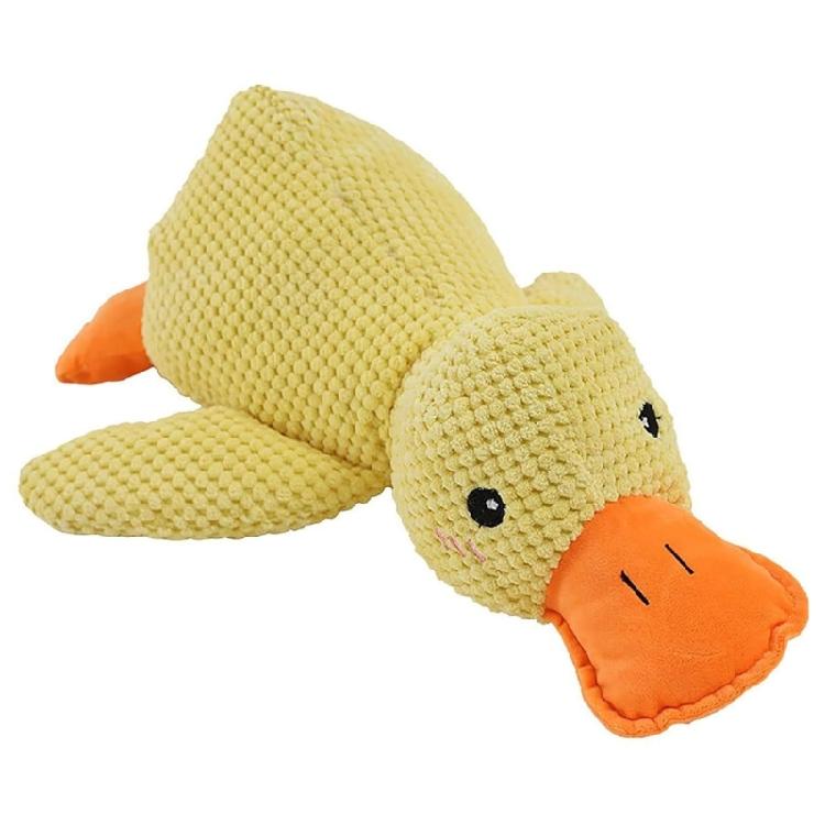 Dog Chewing Toy Plush Quack Pet Dog Snuffle Toy Encouraging Foraging Skill