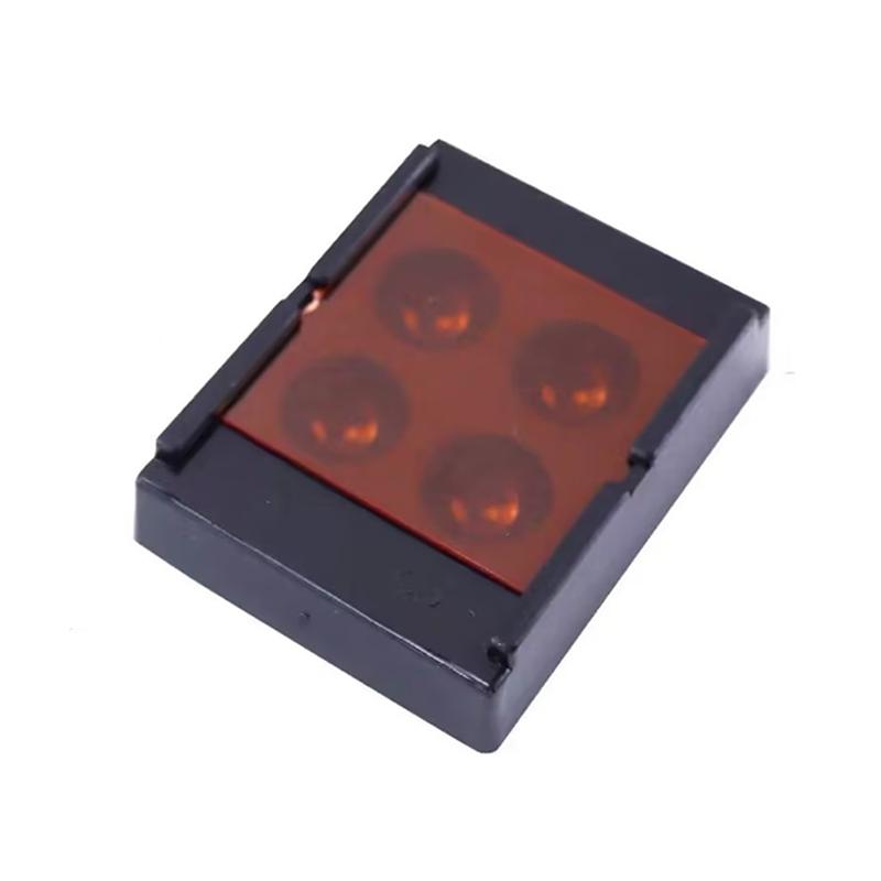 1pc 4holes Dental Resin Shade Light Box Composite Protector Veneer Storage Box Denture Teeth Patch Shading Organizer Tool