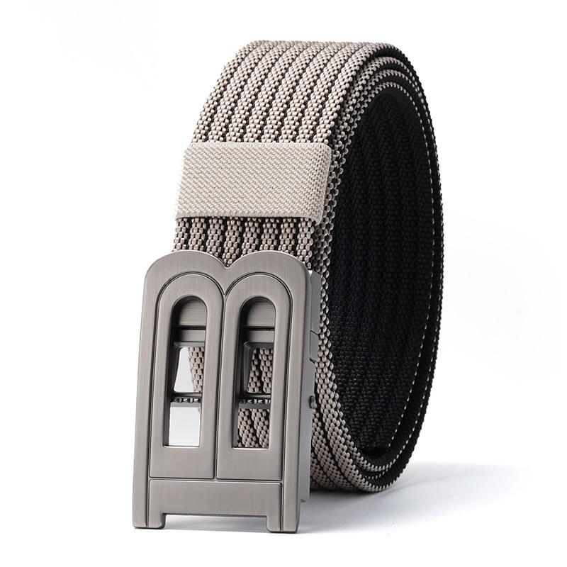 

Ремень для отдыха на природе, новый мужской нейлоновый ремень, регулируемый, простой, с автоматической пряжкой 120cm