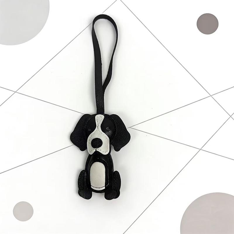 

[HF][HS]1Pc New Cute Bichon Frise Labrador Retriever Dog Charms Cute DIY Lanyard Leather Dog Bag Charms