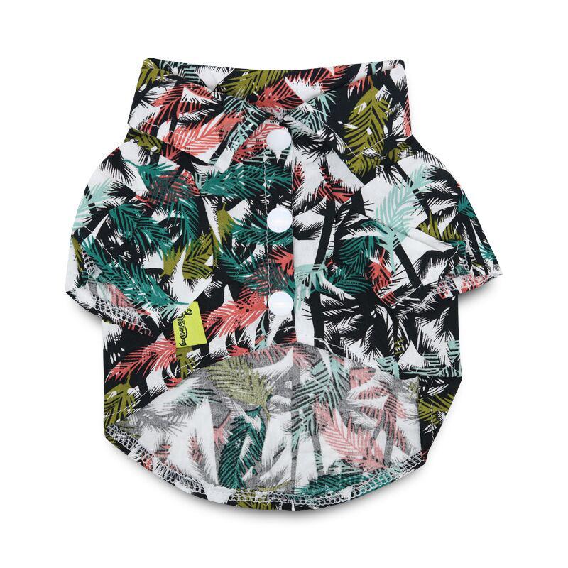 

Hawaiian Style Summer Pet Shirt for Small to Medium Cats & Dogs: Pomeranian, Bichon, Teddy, Garfield, British Shorthair XS