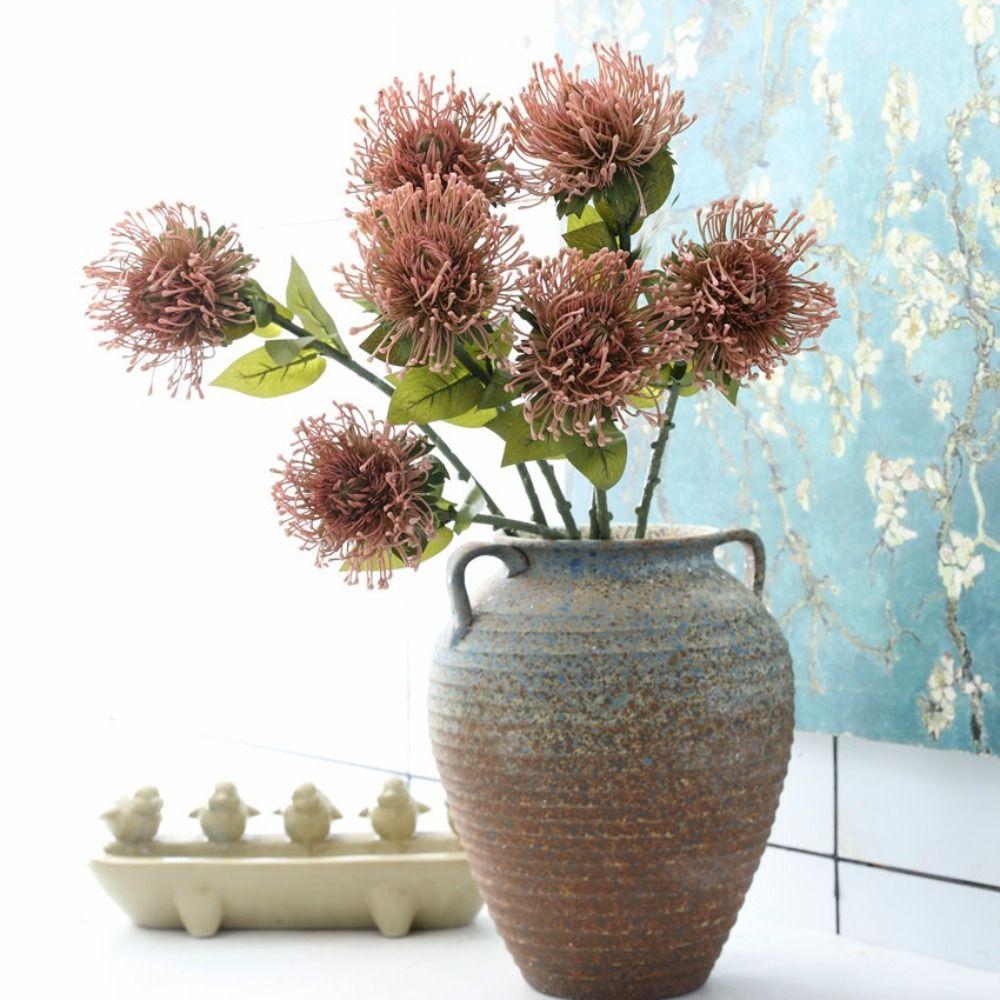 73cm Length Artificial Chrysanthemum Flower Large Chrysanthemum Stem  Wedding Arrangement