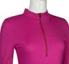 2023 Sexy Ribbed Long-Sleeve Zipper Bodysuit