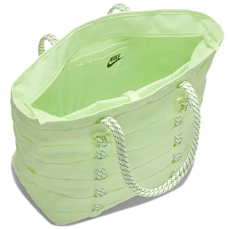 Nike Sportswear Polyester Tote Bag, Shoulder Bag, Handbag Regular Unisex Lime Green Casual BA4989-701