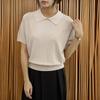 New ArrivalS Open Run Women S Simple Collar Neck 5 Sleeve T ShirT