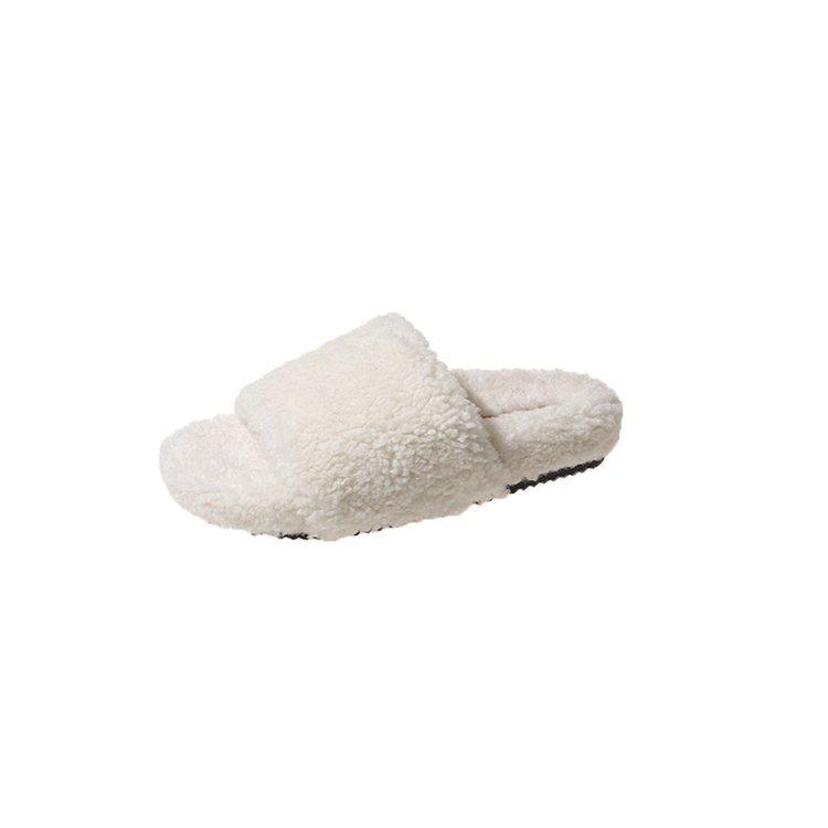 Mao Mao slippers female summer wear out the new autumn and winter Internet celebrity super fire fairy thick bottom niche cotton slippers