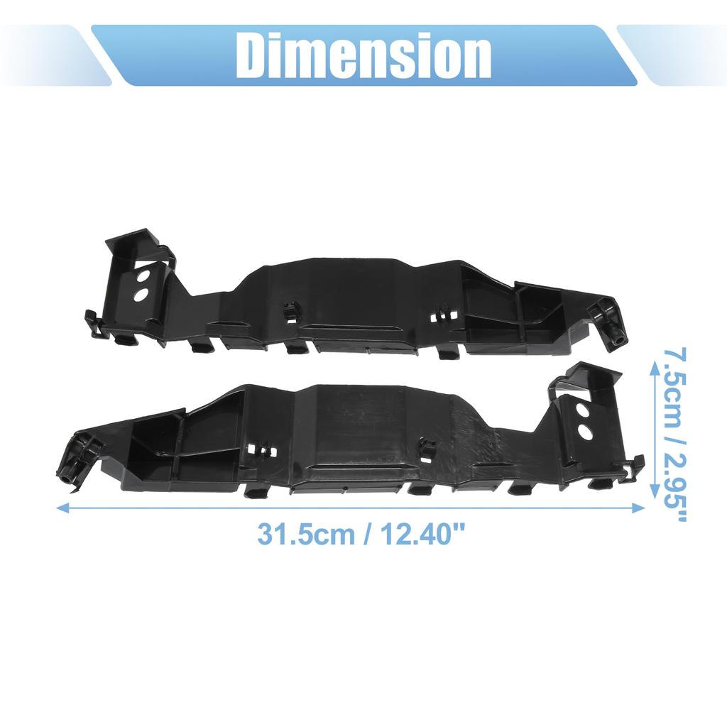 X AUTOHAUX Left and Right Side Front Bumper Mounting Support Brackets (Part Numbers 71732-63J00/71731-63J00) for Suzuki Swift (2005-2011), 1 Pair