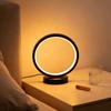 Nordic Style LED Table Lamp 5VUSB Plug Three Tone Light Circular Atmosphere Wrought Iron Design for Bedroom Study