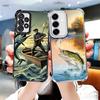 Hunting Fishing Man Plating Phone Case For Samsung A17 A07 A37 A57 A16 A56 A15 A55 A14 A54 A13 A53 A26 A36 A25 A35 A24 A34 A23 A