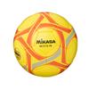 Mikasa (MIKASA) Fotball Treningsstørrelse 5, Ca. 400g, Gul/Rød, Håndsydd ball, MC511S-YR, Anbefalt trykk 0.6