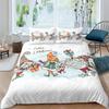 Merry Christmas Bedding Set King Queen Full Twin Size Kids Cartoon Duvet Cover Snow Comforter Cover 2/3pcs Polyester Quilt Cover