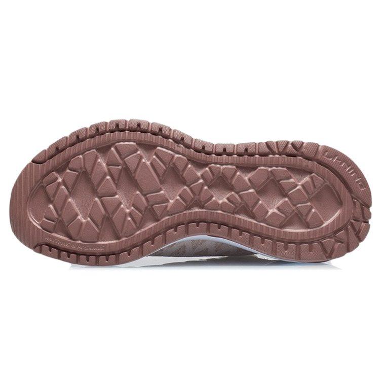 LiNing Soft Soft Cushioned Anti-Slip Wear-Resistant Breathable Lightweight Low-Top Casual Shoes Women's Pink White ARSR020-4
