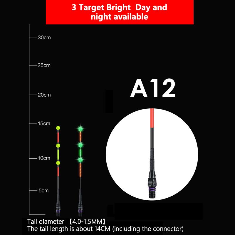 Smart Fishing Float Bite Alarm Fisk Agn Led Lys Fargeskifte Bøye Med