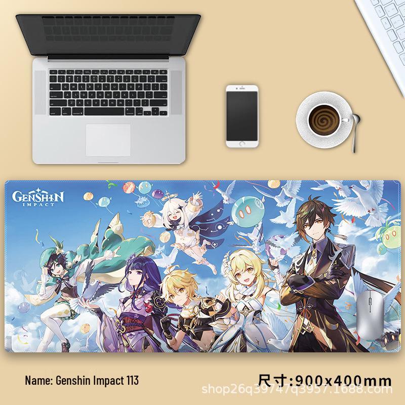 Extra velká podložka pod myš Genshin Impact Venti - Zesílená anime podložka pod klávesnici