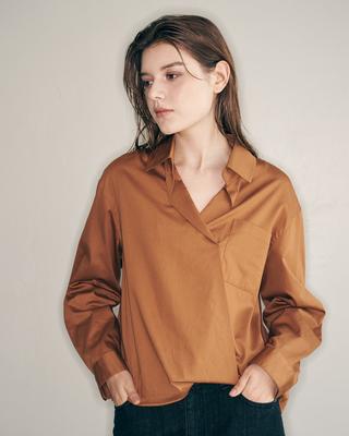 OCCUR Crop Wrap Shirt