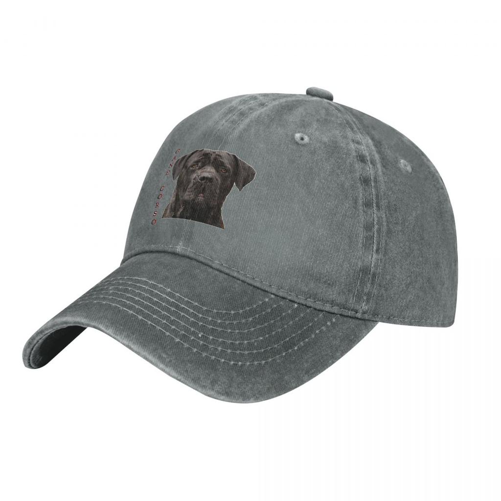 Casual Cane Corso Dog Lovers Mastiff Baseball Cap Unisex Style Distressed Cotton Snapback Cap Outdoor Running Golf Gift Caps Hat