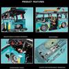 Technical The Refitted Vehicle Camper Van T1 Bus Building Block Brick Children's Toy Birthday Gift