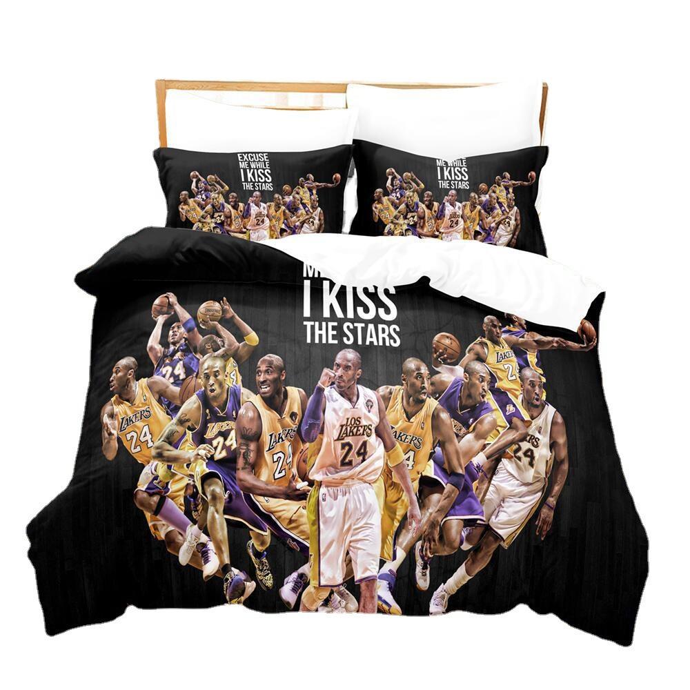 Basketball Digital Printing Bedding Three-Piece Microfiber Polyester Cotton Duvet