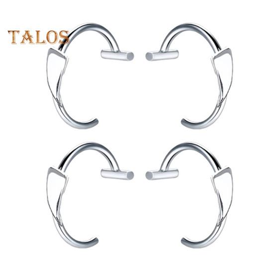 2 par leppe negler Halloween cosplay hoggtenner rustfritt stål glatt ikke-piercing polert maskerade partyshow Leppesmykker leppestifter