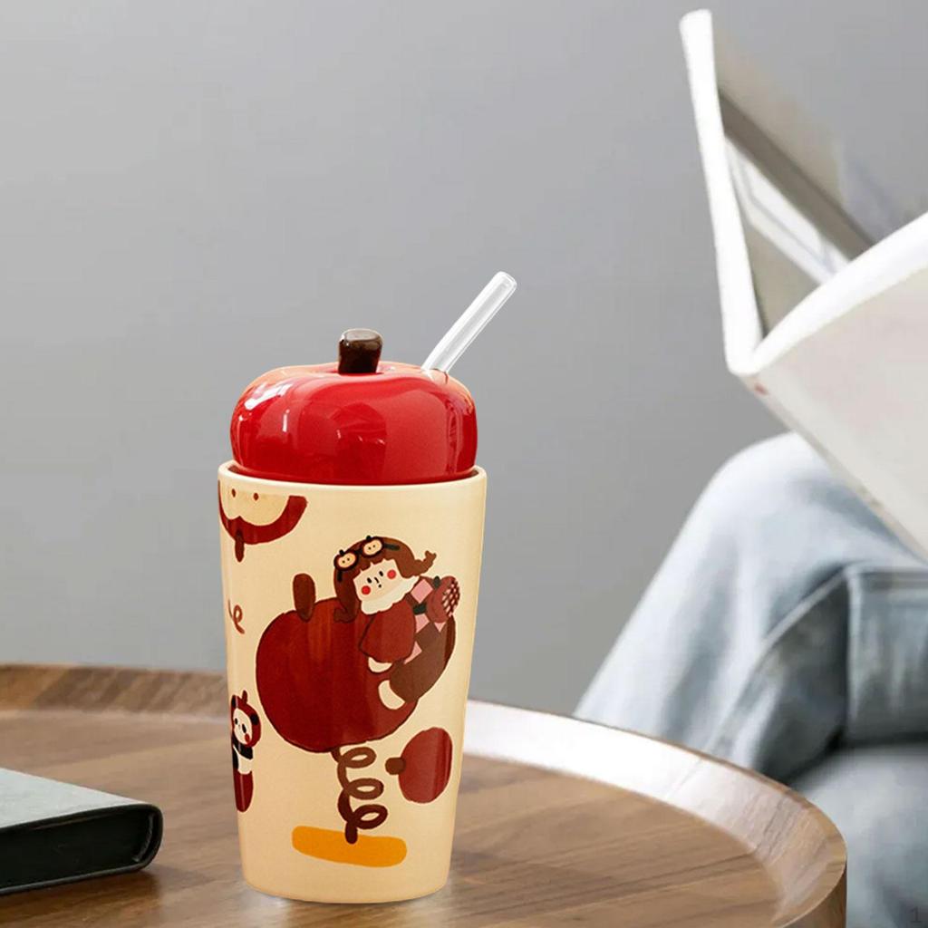 Pottery Cup Christmas Mug Xmas Gift Casual Decor 400ml Lightweight Coffee Drinking for
