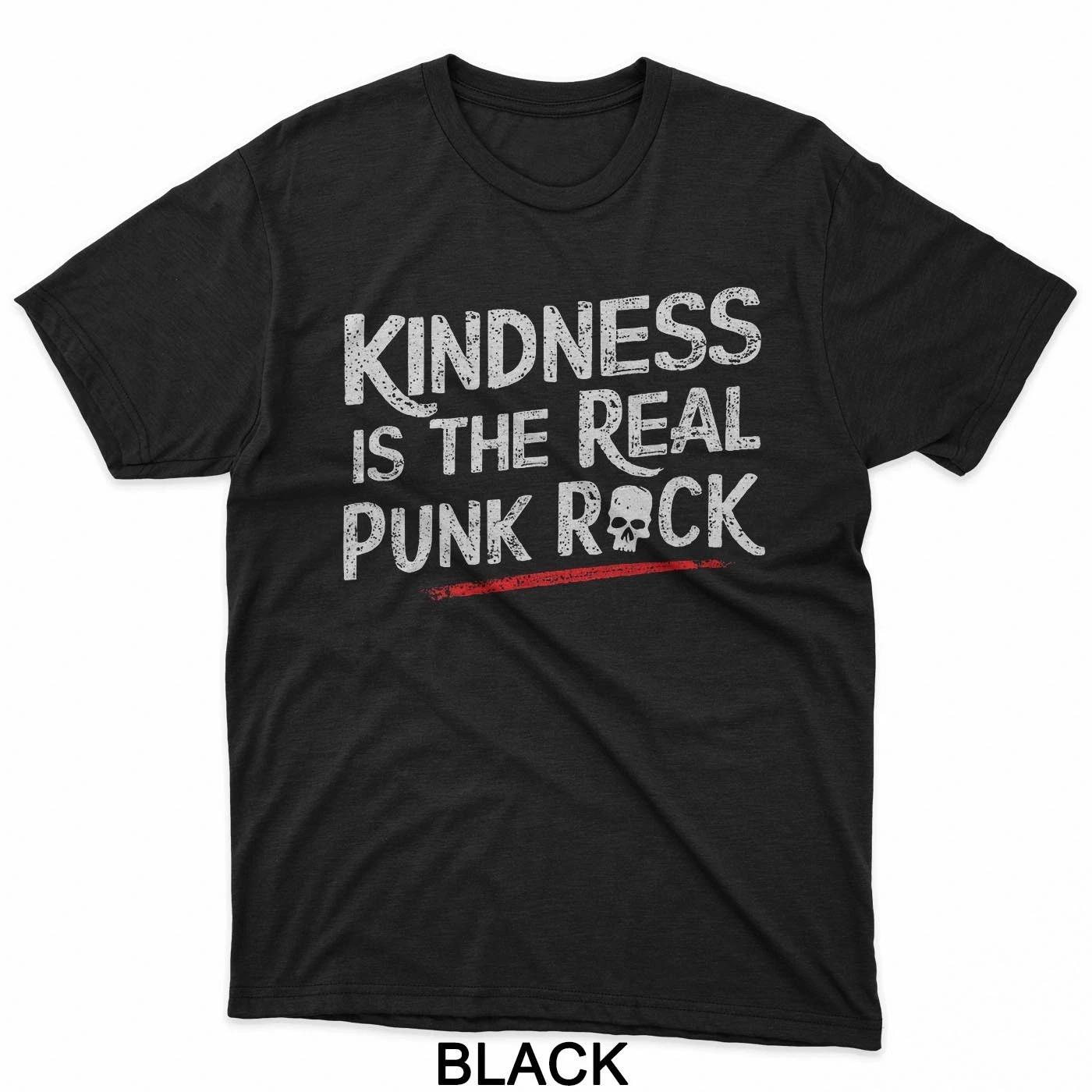 Kindness is The Real Punk Rock Motivational Social Justice T-Shirt L