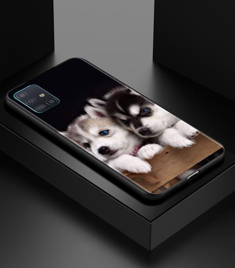 Alaskan Husky Dog Cute Puppy Phone Case for Samsung Galaxy A51 A71 A21S A12 A11 A31 A52 A41 A32 A72 A02S A01 5G Silicon Cover