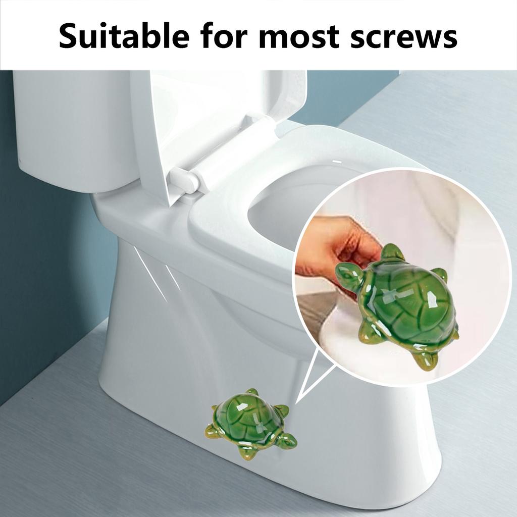 Oceanic Turtle Toilet Bolt Caps Toilet Bolt Enhancements Lovely Bathroom Ornaments Bathroom Decorations Simple Install