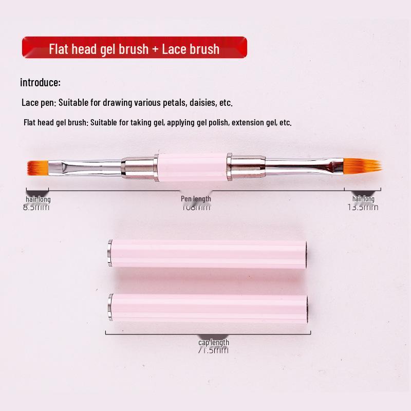 

Nail Art Double-Ended Brush Set for Line, Flower, and Gel Painting