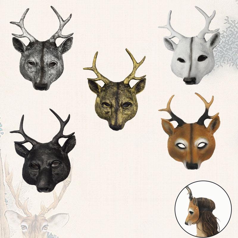 Stunning Deer Mask For Cosplay And Costume Parties Various Color Options
