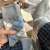 Socks Autumn Color Rhombus Retro Medium Tube Socks Tide Korean College Simple Wind Stacking Socks