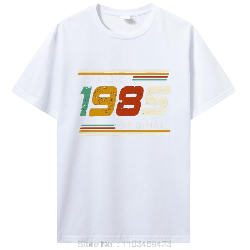 Funny Classic 1985 Original Vintage T Shirt Summer Graphic Men Tshirt Streetwear Birthday Awesome T-shirt Clothing