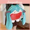 Hatsune Miku Plüschrucksack mit verstellbaren Trägern für den täglichen Gebrauch und Comic-Con-Veranstaltungen