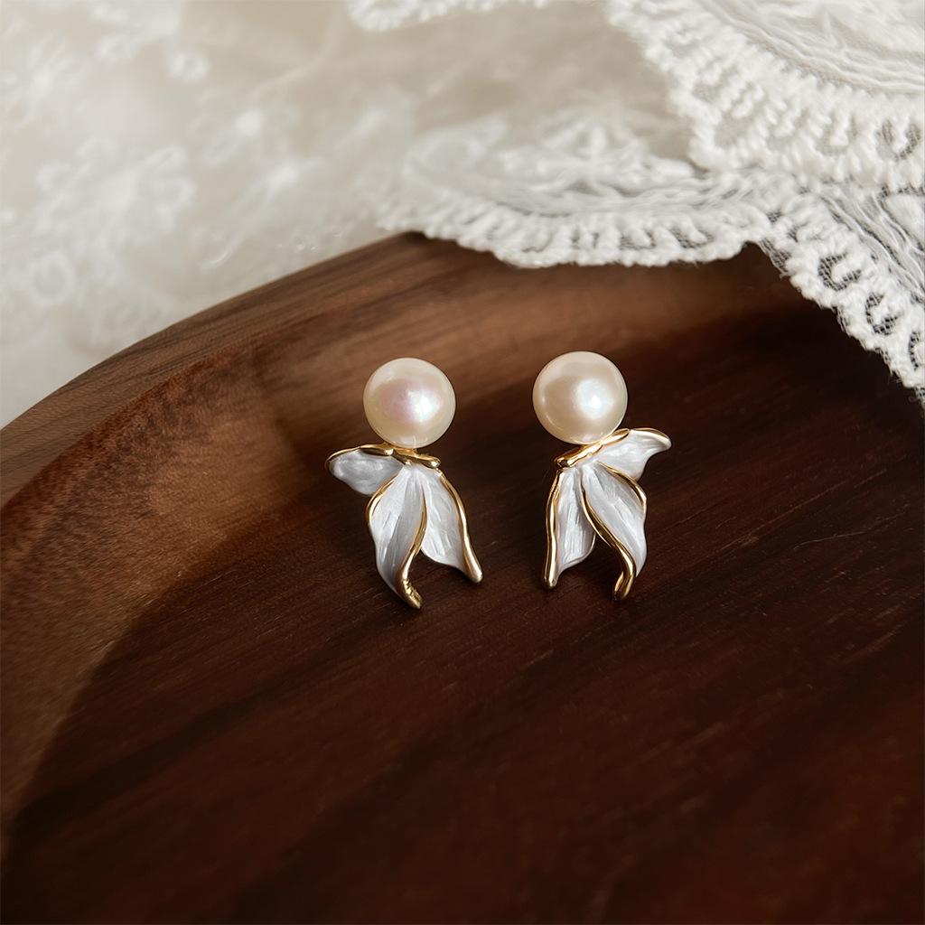 Простые Красивые Элегантные Серьги-Бабочки 1 pair