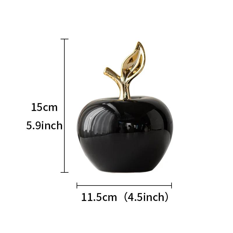 Christmas Gift Apple Ceramic Ornaments Modern Sleek European Nordic Nice Style Home Creative Design Living Room Crafts