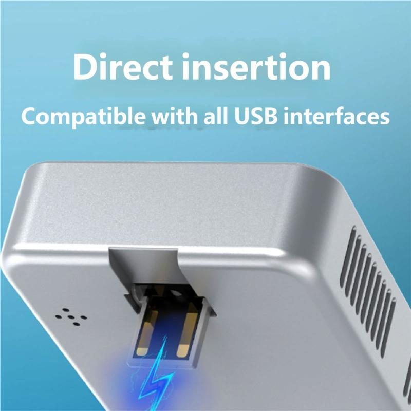 Intelligent Harmful Gas Alarm With Temperature Moisture Display Clock And Magnetic Back For Indoor Use