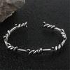 Unique Dark Gothic Thorn Punk Bracelet Stainless Steel Adjustable Closure for Men and Women Gift for Fashion Enthusiasts