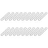 20Pcs Stainless Steel Corner Bracket 57Mm Silver Mending Plate for Furniture Reinforcement DIY Home Repair Metal Bracket
