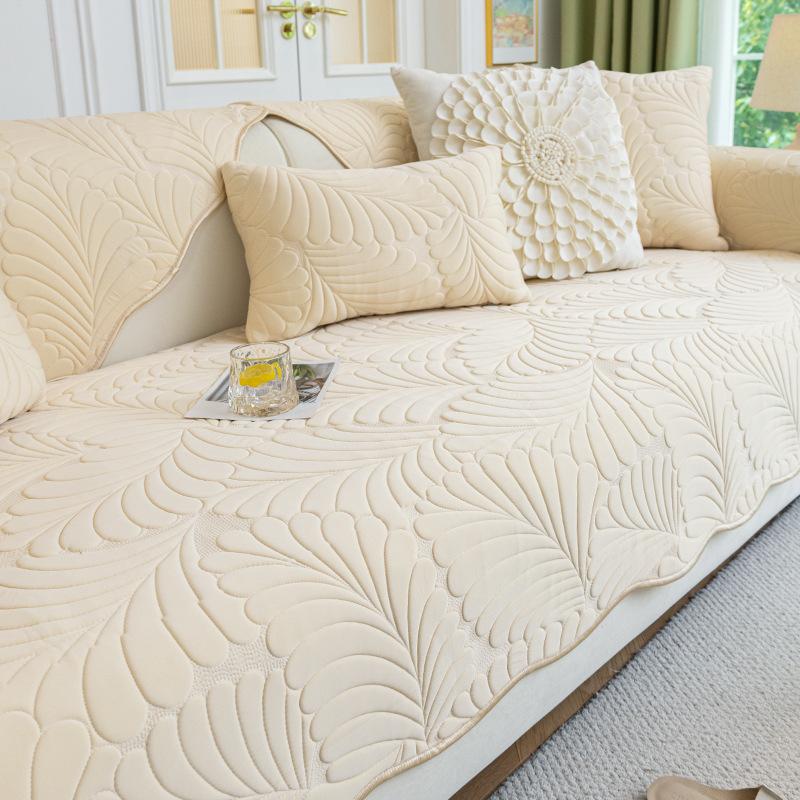 Ice Silk Sofa Cushion Summer Cover  New Summer Latex Cover Towel Advanced Sense Matcha Style Mat Cushion