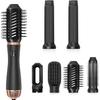 5 in 1 Multi Styler Hair Straightener and Curler Volumizer Brush One Step Hot Air Brush 1000W Air Blow Dryer Hair Styler