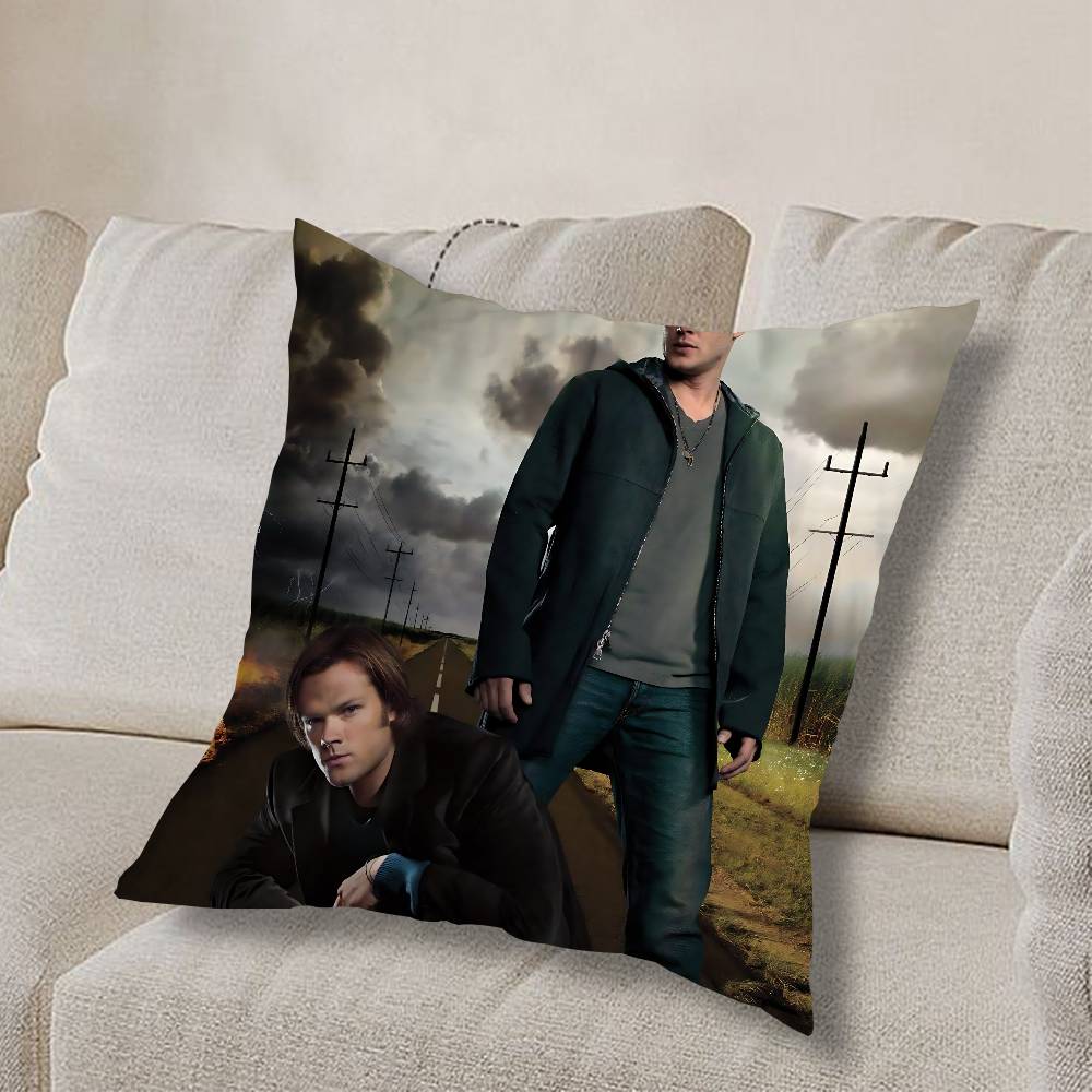 S-Supernatural TV Series Pillow Case Pillow Case Living Room Sofa Cushion Cover Suitable For Home Bedroom Room Decoration