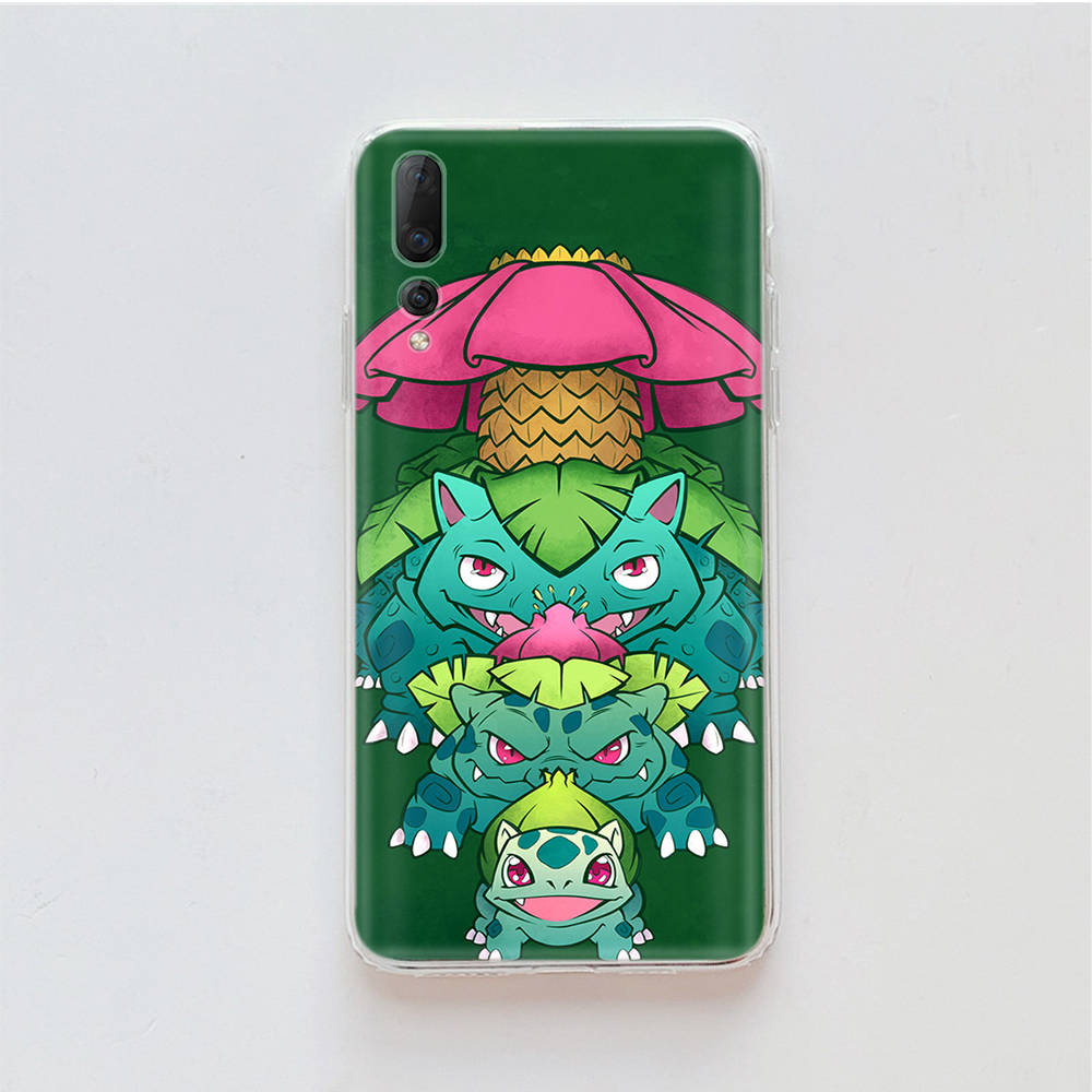 Transparent Case for Samsung A04 A14 A23 M33 M53 Realme 10 9 C35 C55 VIVO X80 Infinix Hot 30 Note 11 Tecno Spark 8P Pro P-35 Cute Pokemons Pikachus