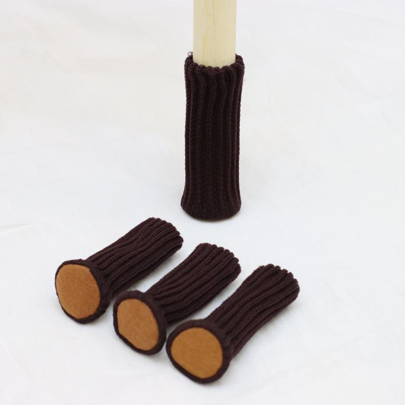 Knitted Chair Leg Covers - Wear-Resistant Anti-Slip Mats for Silent Chair & Table Foot Protection