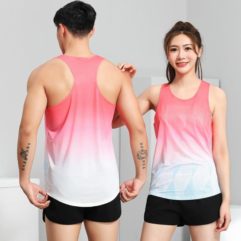 Track Running Training Suit Men Women Marathon Sprint Quick Dry Athletic Jersey Set